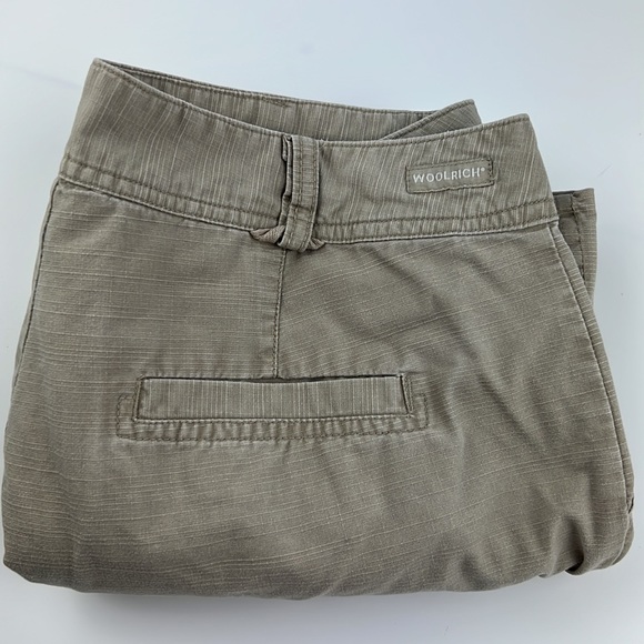 Woolrich Capris Khaki Crop Pants Sz:10P - Picture 9 of 9